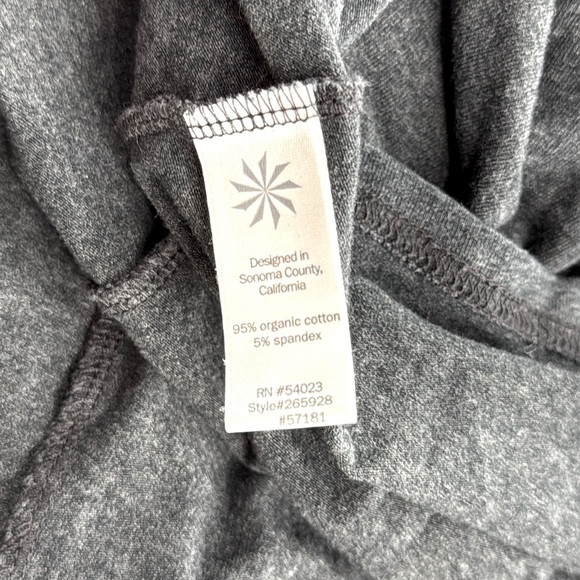 Athleta Charcoal Gray Long Sleeve Sunburst Dress Stretch Size S Heathered - Picture 10 of 12